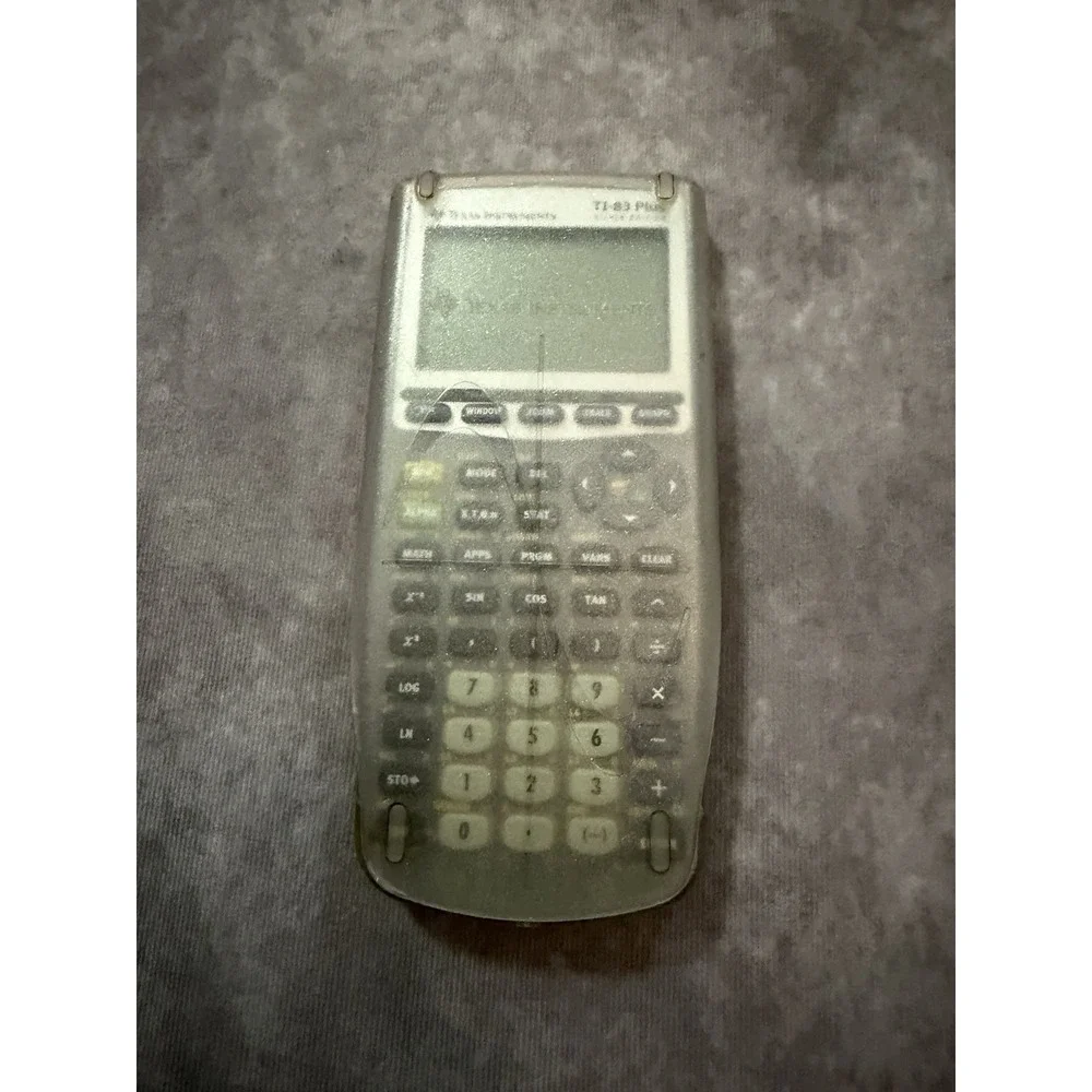 Texas Instruments TI-83 Plus Silver Edition Graphing Calculator, LCD, Case